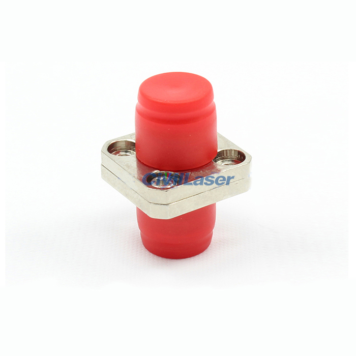 FC Square Two Piece Type Fiber Optic Adapter Single mode Single Core Flange - Click Image to Close